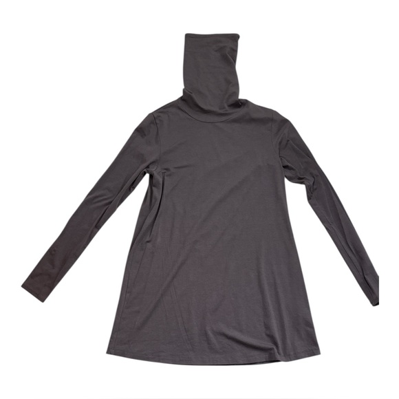 Peruvian Connection Extreme T-Neck Katherine Tunic Top | Pewter Brown | Small - Picture 2 of 6